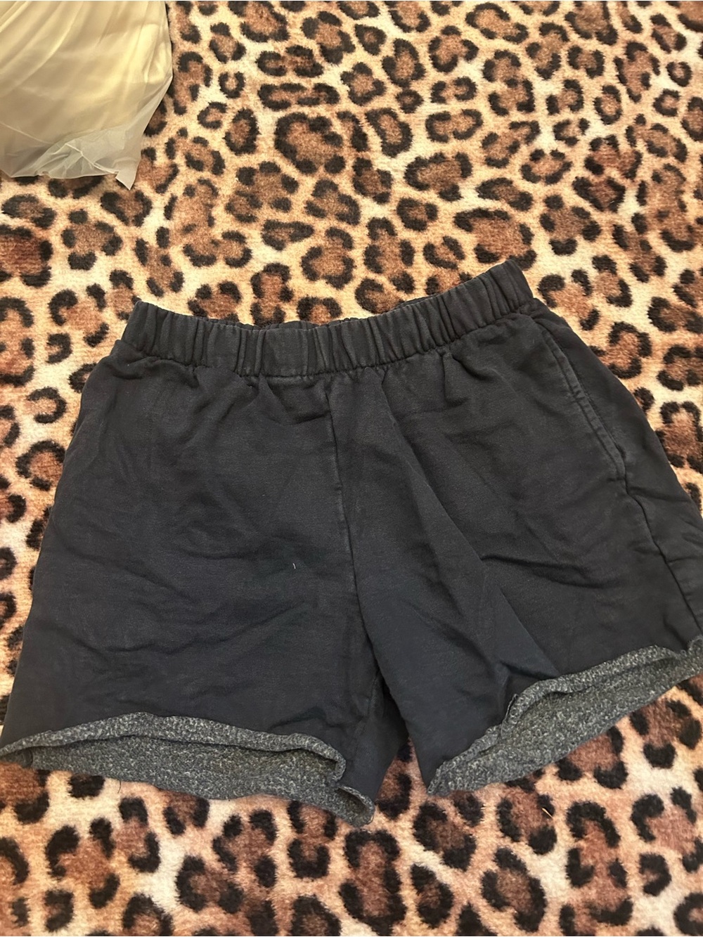 Brandy Melville Black Shorts with Gray Trim